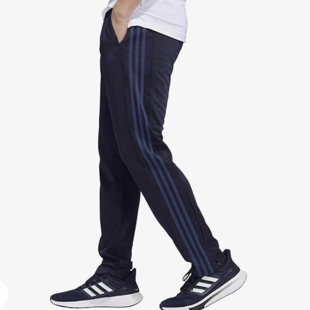 Adidas Primegreen Tricot Zip Up Men's Warmup Pants color INK/NAVY Size XL